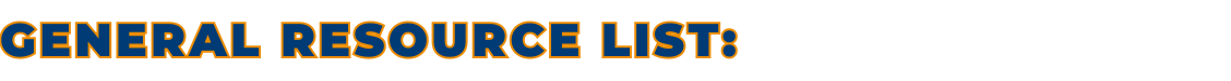 General Resource List